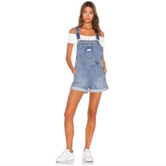 Levi's Denim - Levi’s Vintage Shortall Overall Shorts Free Ride